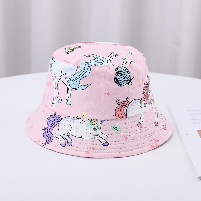 Summer Baby Hat Boy Girl Cotton Uv Protection Sun Cap Children Panama Beach Kids Bucket Hat Cute Cartoon Infant Caps
