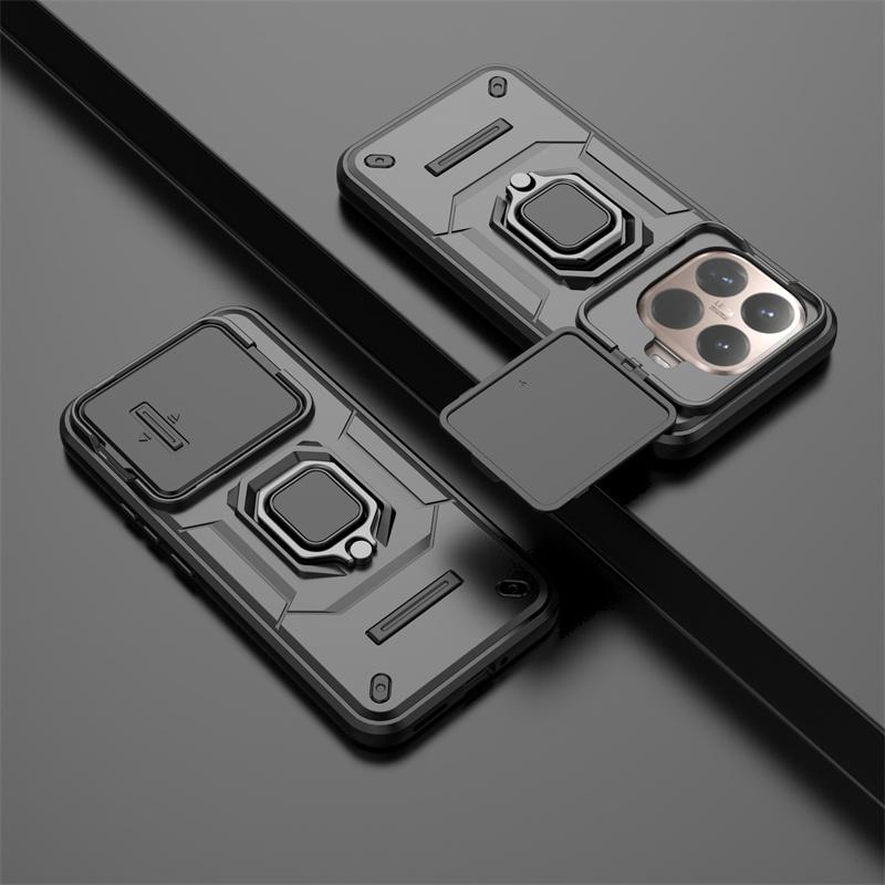 Military Armor Shockproof Slide Lens Protect Cover Fundas For Xiaomi 15T 14T 14 Ultra 13T Pro Case Magnet Car Holder Ring Coque