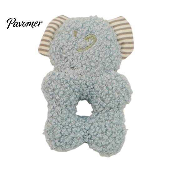 Soft Fleece Puppy Toys Stuffed Animal Dog Chew Toy, Squeaky Plush Bear Bunny Crinkle Interactive Puzzle for Dogs Snuffle Toy with Center Hole Small to