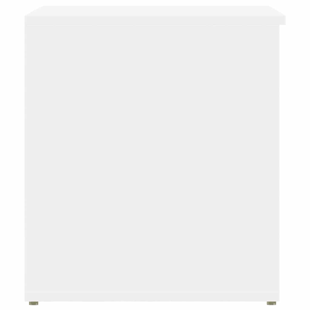 Vidaxl Chest, White, 84X42X46 Cm, Wood-Based Material