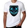 The Purge Mask T-Shirt Street Wear Customizeds Black T Shirts for Men