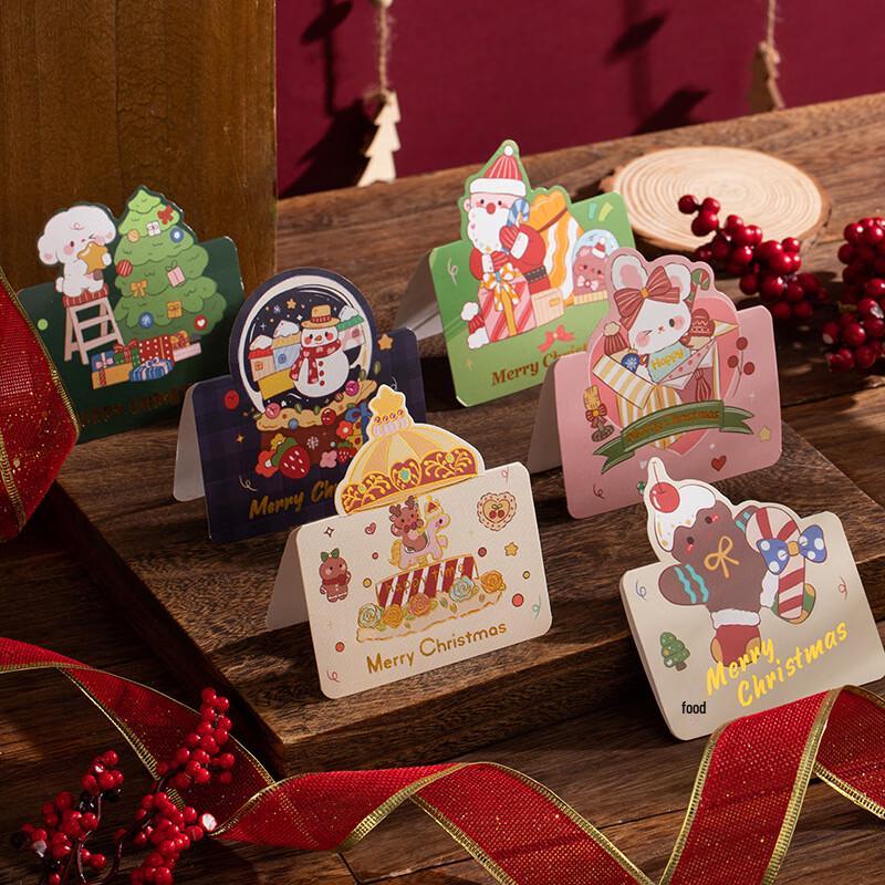 Anvelo Christmas Cartoon Hot Stamping Greeting Cards