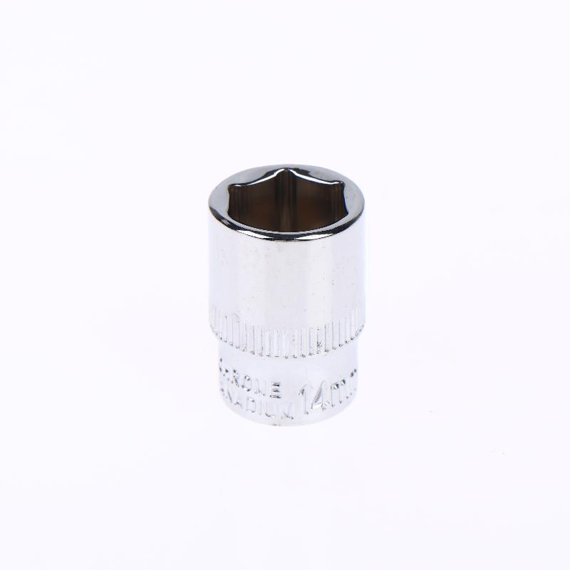 6-24Mm 3/8 Short Hex Socket Mirror Polished Chrome-Plated Steel Hex Socket Wrench Head For Auto Repair Home Tool