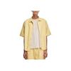 Levis Ss22 Fresh Series Solid Color Casual Denim Short Sleeve Shirt Men shirts Yellow A1921-0006