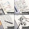 Set of 4 Large Gridless Cowhide Notebooks with Plain Pages for Students' Sketching and Drafting