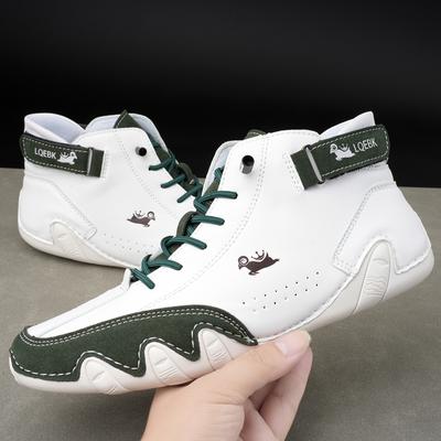 Fashion Shoes Men Fashion New Platform Boots with Soft Soles for Comfort Outdoor Driving Low Top Casual Work Boots Botas Hombre Piel