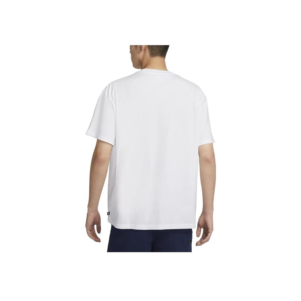 Nike SB Crew Neck Loose Skateboarding T-Shirt Men Tops White DX9461-100