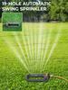 Oscillating Sprinkler Indestructible Rustproof Automatic Swing Irrigation Sprinkler 4 Modes for Large Lawn Yard and Garden Gass