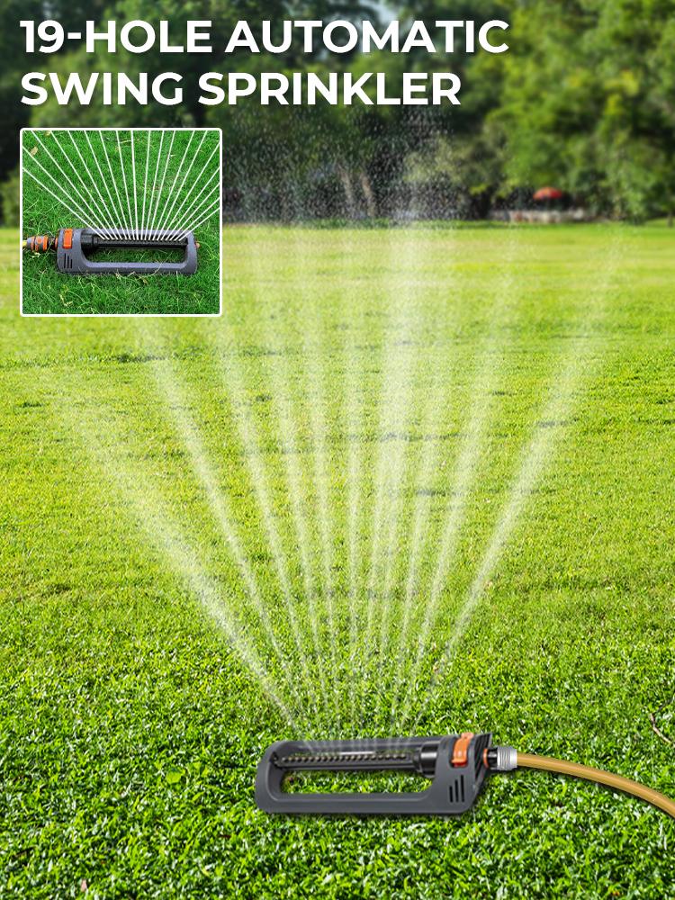 Oscillating Sprinkler Indestructible Rustproof Automatic Swing Irrigation Sprinkler 4 Modes for Large Lawn Yard and Garden Gass