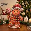 Wooden Dessert Display for Christmas Lollipop Stand, Creative Candy Holder Santa Claus Organizer Buffet Table, Decorative Holiday Party Treats
