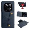PU Leather Wallet Phone Case for Xiaomi Redmi Note 15 5G,POCO M8 Multiple Card Slots Dual Metal Button Closure Shockproof Full‑Body Protective Cover