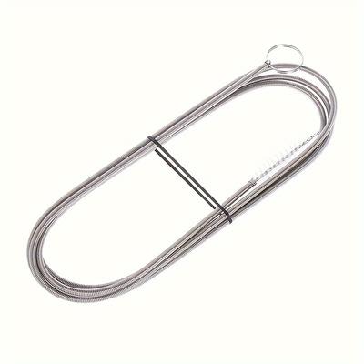 [1 Stück Stahl-Abflussspirale] 1 Stück Verbesserte Flexible Stahl-Abflussspirale mit Nylonbeschichtung | Bruchfester Haar-Verstopfungsentferner für Küchen- & Badezimmerspülen