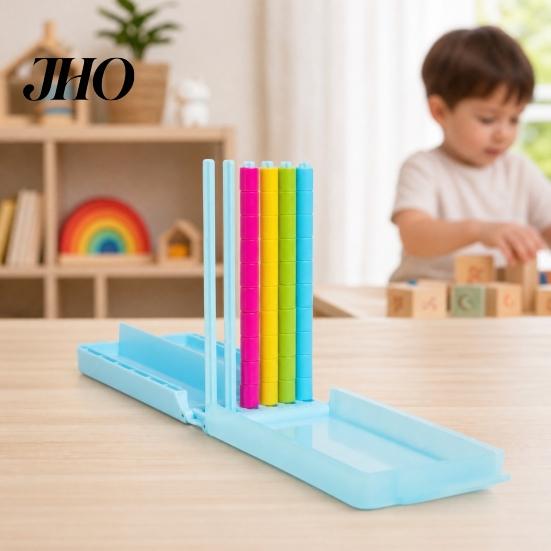 Hand-eye Coordination Game 1/2 Sets Color Sorting Stacking Game, Rainbow Ring Stack Puzzle for Kids Adults, Challenge Board Family Night, Parties
