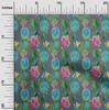 oneOone Cotton Flex Gray Fabric Pineapple Fabric For Sewing Printed Craft Fabric By The Yard 40 Inch