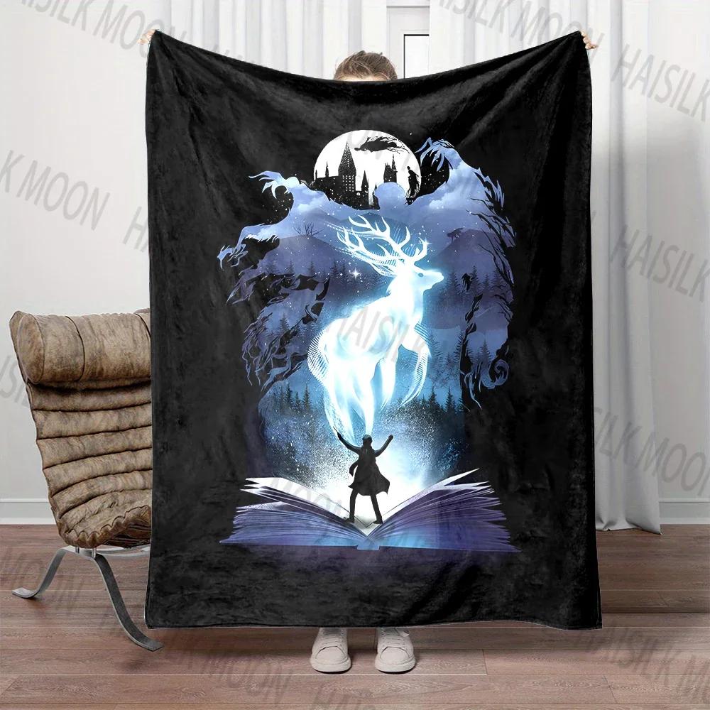 Mysterious Castle Printed Blanket, Children's Favorite Gift, Travel Office Camping, RV, Bedroom Sofa, Multi-scene Application