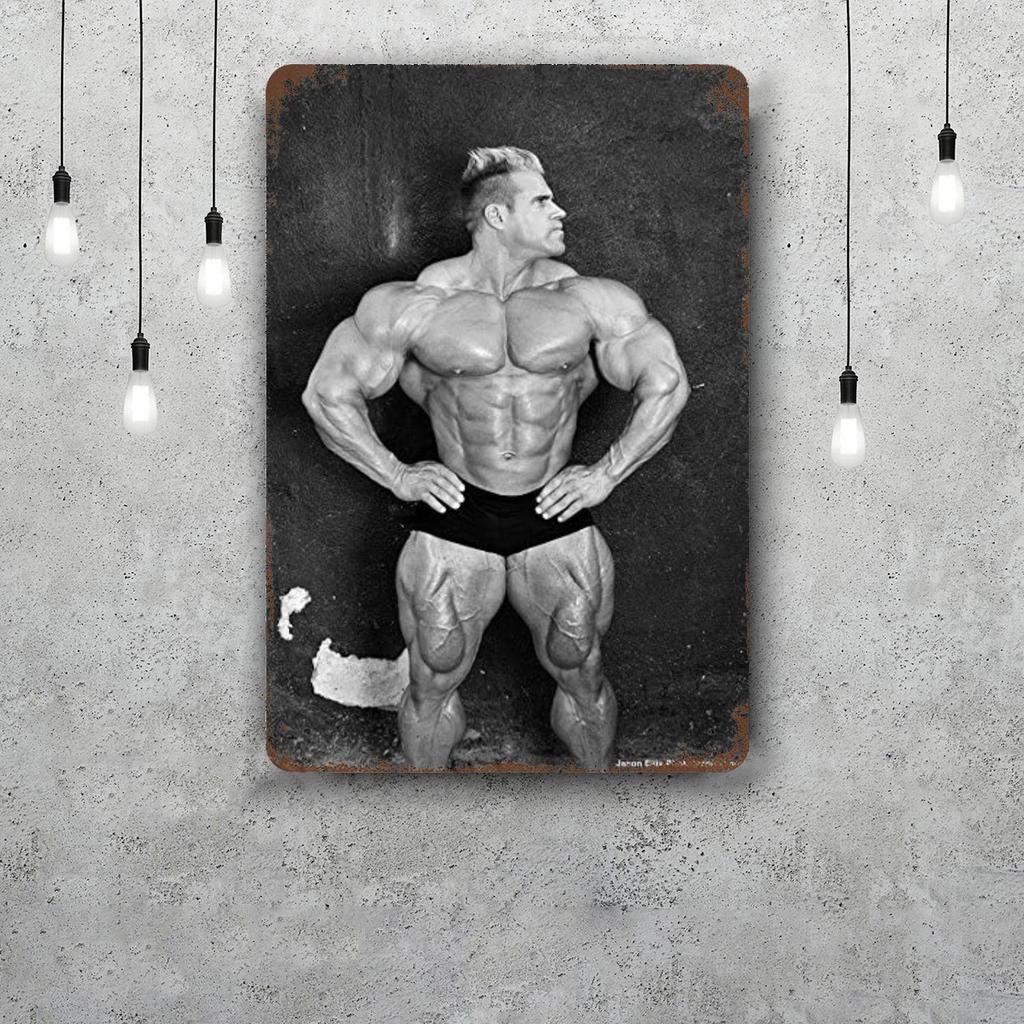 Jay Cutler Bodybuilder Vintage Metal Tin Signs Posters Decor Retro Metal Plaque Wall Art Decor for Garage Bar