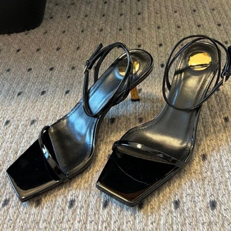 Fashion 2025 Summer New Thin High Heel Sandals for Women Cross-border European Fashion Versatile Thick Sole Waterproof Sandals for Women