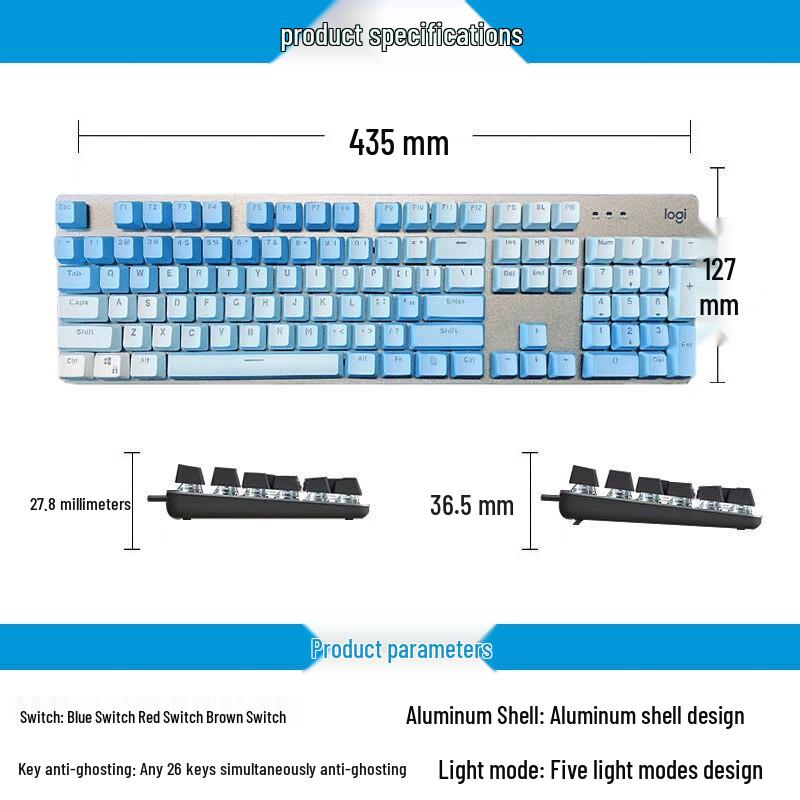 Logitech K845 Backlit Mechanical Gaming Keyboard