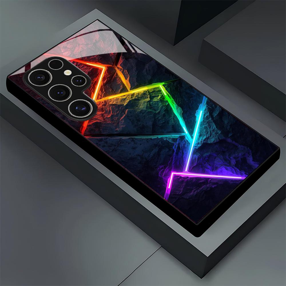 Cool glass Phone Case For Samsung Galaxy S26 S25 S24 S22 S23 Ultra S21 S20 Plus 5G Non-Slip Full Cover