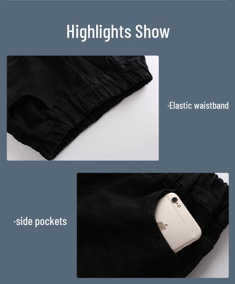 Girls' Black Slim Flared Jeans - Spring/Autumn 2025 Collection