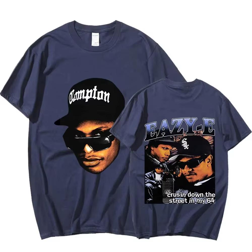 Koszulka z grafiką rapera z lat 90. Eazy E 2026 Męska Vintage Harajuku Damska Koszulka z krótkim rękawem Bawełniana Koszulka Hip Hop Streetwear Koszulka