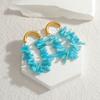 Fashion Trend Color Irregular Tassel Earrings Bohemian Wind Ear Stud Elegant Stud Earring  Women