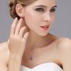 925 Sterling Silver Fashion Light Luxury Heart Shaped Love Zircon Necklace Birthday Party Anniversary Gift