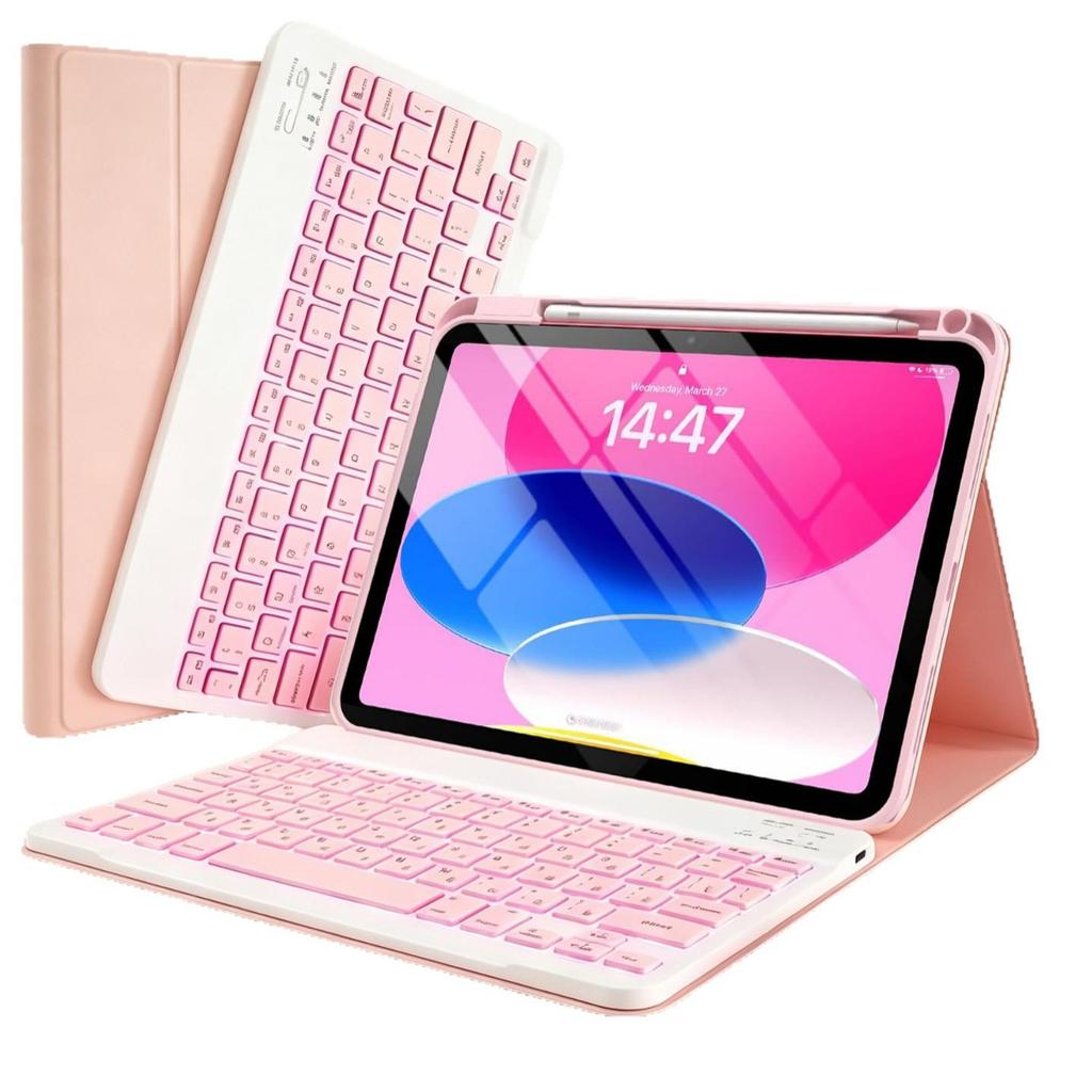 2024 New Model Backlit Leather Case with Bluetooth Keyboard for Honor X8A, Compatible with MatePad 11.5 Tablet
