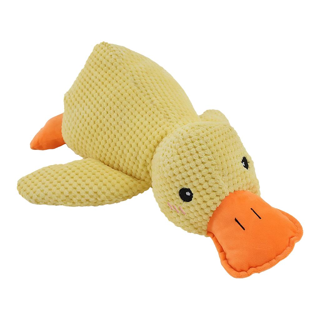 Dog Calming Plush Toy Multifunction Sound Making Duck Toy for Dog Interactive Entertainment Activities