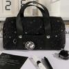 Pencil Pouch Star Dots Pencil Case Handheld Cloth Stationery Bag Korean Style Pen Bag  Office