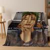 BTS Kpop Jeon Jung Kook Jk JIMIN Star Flannel Blanket Soft Warm Blanket for Bedroom Living Room Bed Travel Camping Picnic Gift