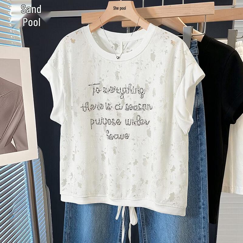 Shechi Women s Rhinestone Loose Fit Sleeveless Top M