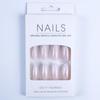 24-Piece French Gradient Almond Shape Wearable False Nails