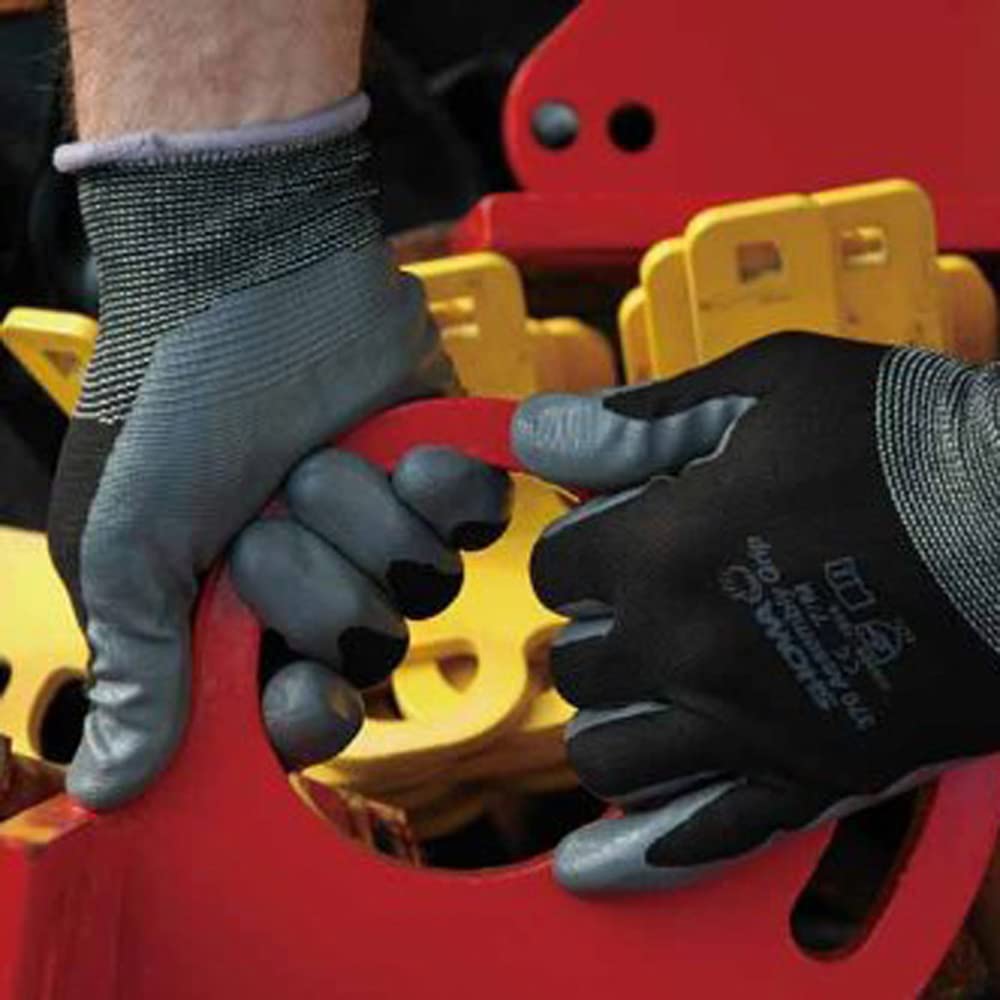 Showaglove Arbeitshandschuhe 370 Montage Größe Packung von Nr. Griff, Klein, Schwarz, 3 Paar (Satz 2)