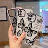 Europe and the United States Hot-selling Anti-drop Tpu Transparent Mobile Phone Case Iphone15pro English Butterfly Mobile Phone Case Apple 17 Soft