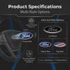 1Pcs Car Steering Wheel Decoration Sticker Badge Auto Styling For Ford Focus Mondeo Kuga Fiesta MK7 Escort Explorer Edge 2 4 MK2 MK4