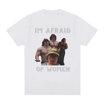 J'ai peur des femmes T-shirt Sam Sulek cadeau pour les passionnés de gym et de fitness T-shirt vêtements pour femmes T-shirt décontracté surdimensionné