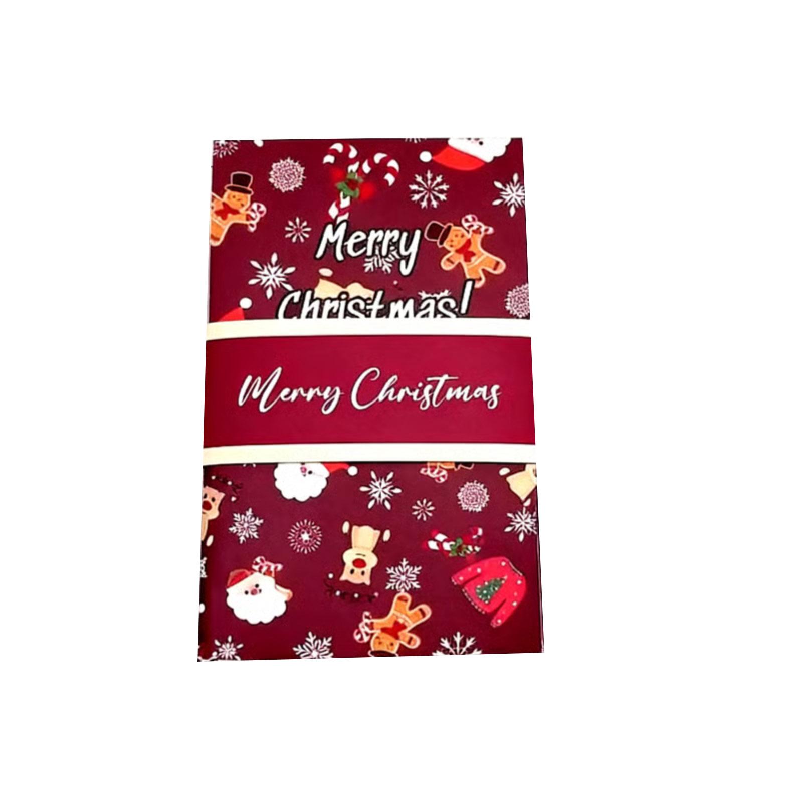 

Буклет для подарочных карт ручной работы на Рождество, Рождественский конверт-буклет для наличных One Size красный