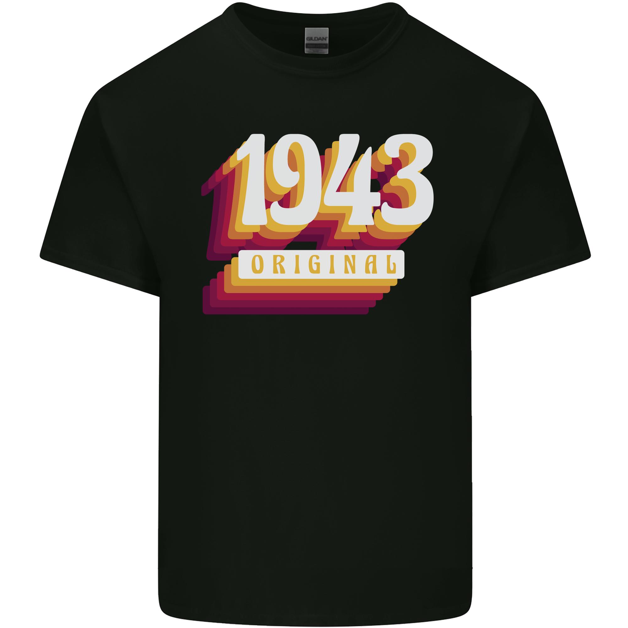Retro 83rd Birthday Original 1943 Unisexs Light Cotton TShirt S
