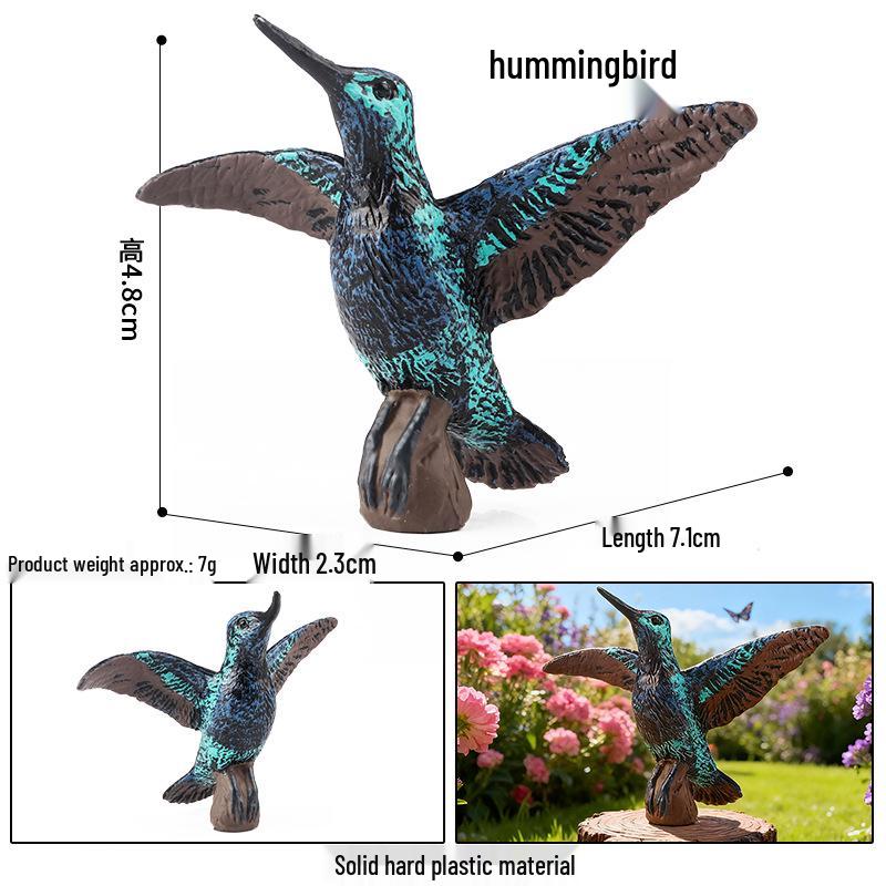 Children's Animal Simulation Toy Set: Eagle, Falcon, Secretary Bird, Owl Figurines