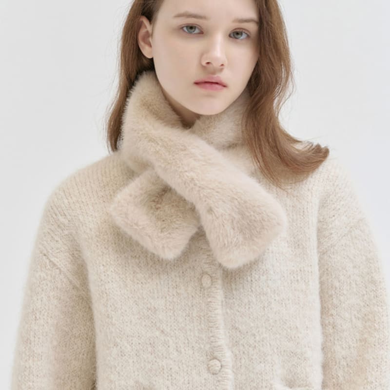 NILBY P 24WN petit fur muffler [4colors]