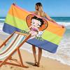 Betty Boop2 Print Beach Towel, Large Soft Quick Dry Towel for Beach Camping Swimming