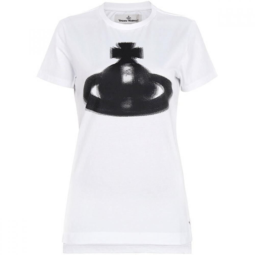 

Футболка Vivienne Westwood 25ss White Halftone Orb Peru 3g01003h J001m S