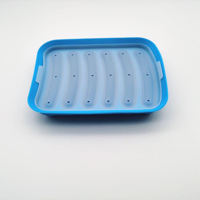Sausage Maker Mould 6 Cavity Silicone Diy Ham  Dog Making Moulds With Lid Household Sausages Cake Baking Tool Molds