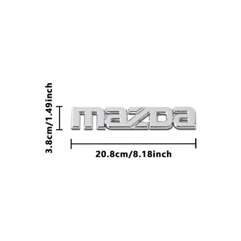 1PCS Car ABS Letter Logo Sticker Body Trunk Decoration Sticker Accessories For Mazda 3 5 6 7 Axela CX-5 CX-3 CX-4 Atenza Demio h6