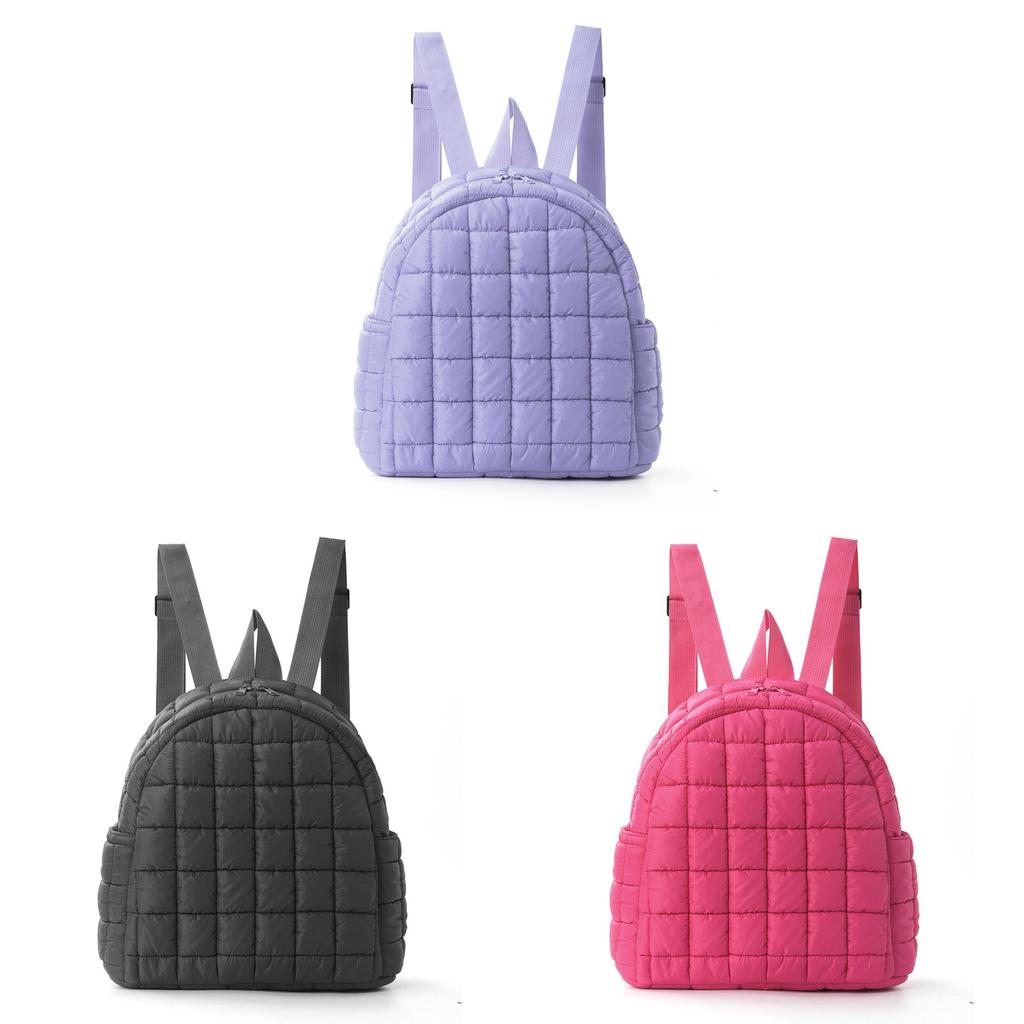 Fashion Plaid Travel Backpack With Polyester Fabric For Casual Daily Use