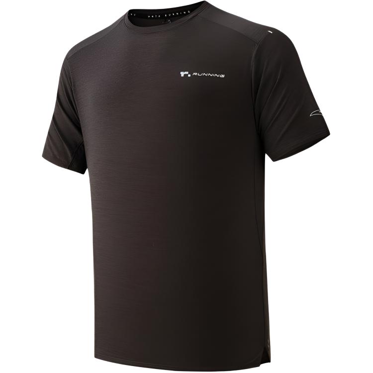 

Anta Running Series Round Neck Solid Color Pullover Short Sleeve Quick Dry T-Shirt Men Tops 152625101-4 S