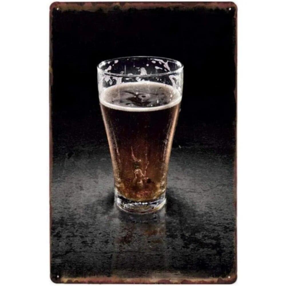 Vintage Miller High Life Beer Cup Metal Tin Signs Posters Plate Wall Decor for Home Bars Garage Cafe Clubs Retro Posters Plaque