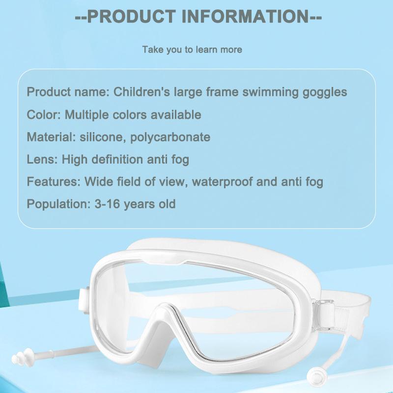 Γυαλιά Κολύμβησης Παιδικά Για Αγόρια Αδιάβροχα Και Αντιθαμβωτικά HD Σετ Γυαλιών Κολύμβησης Για Κορίτσια Με Μεγάλο Κουτί Παιδικά
