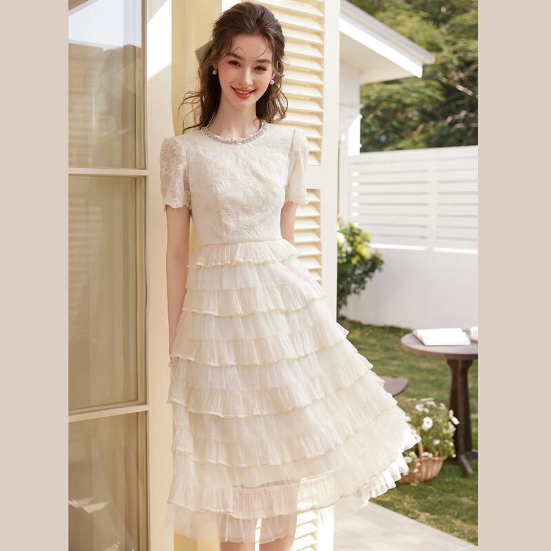 

Qianjin Style Tiered Long Dress S